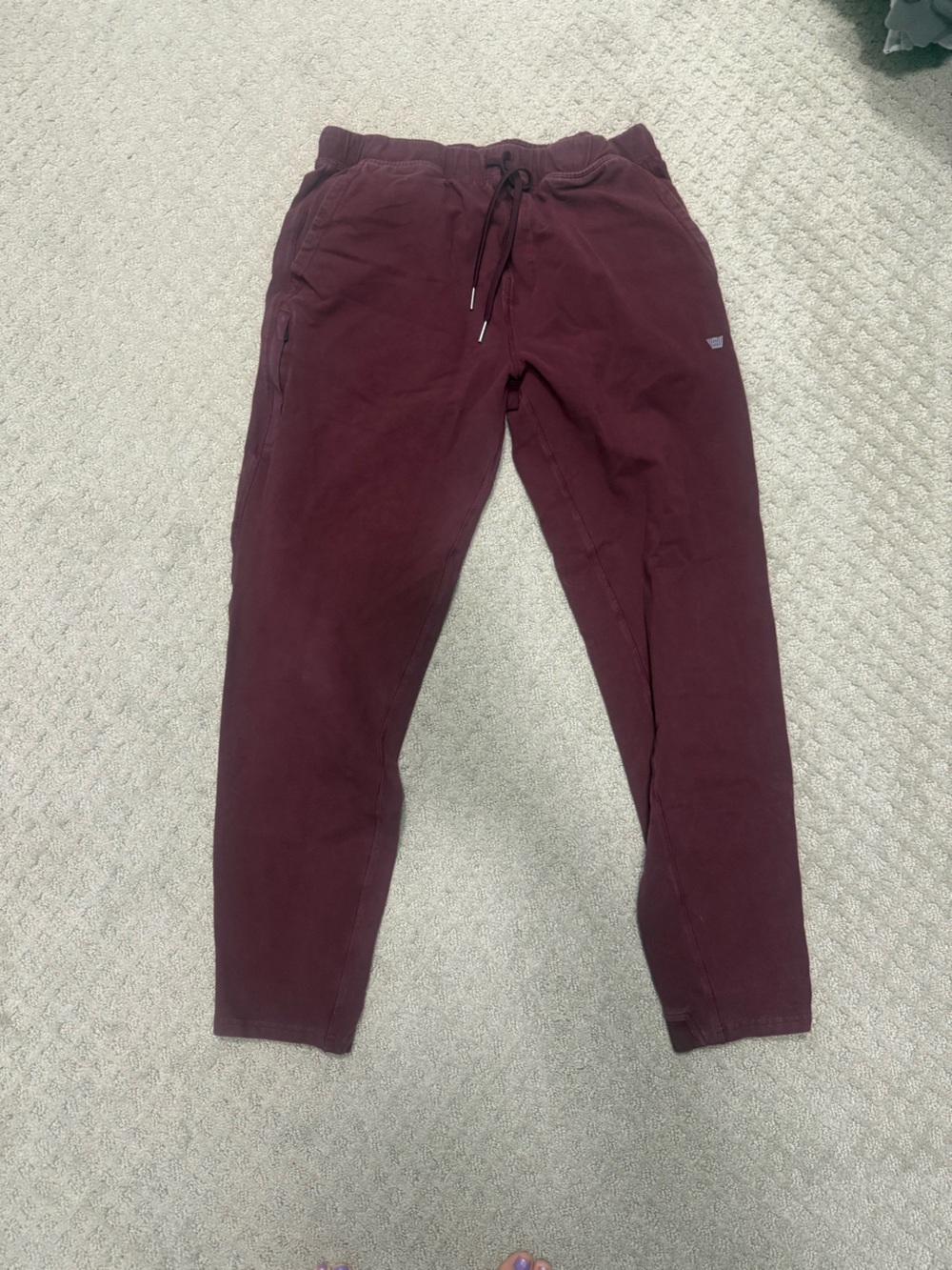 Men's Mac Weldon Burgundy Jogger Pants - Casual Comfort